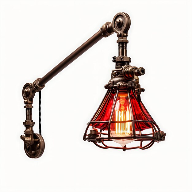 Lâmpada Swing Arm Design isolado elegante para criação de conteúdo de podcast e decoração de sala