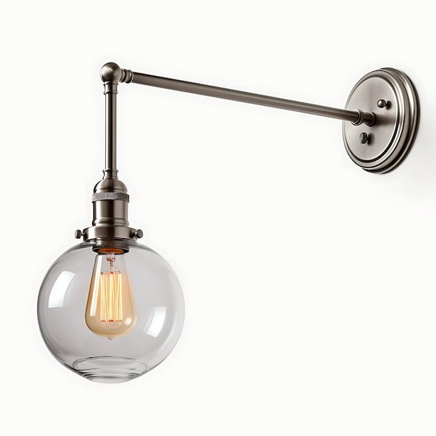 Lâmpada Swing Arm Design isolado elegante para criação de conteúdo de podcast e decoração de sala