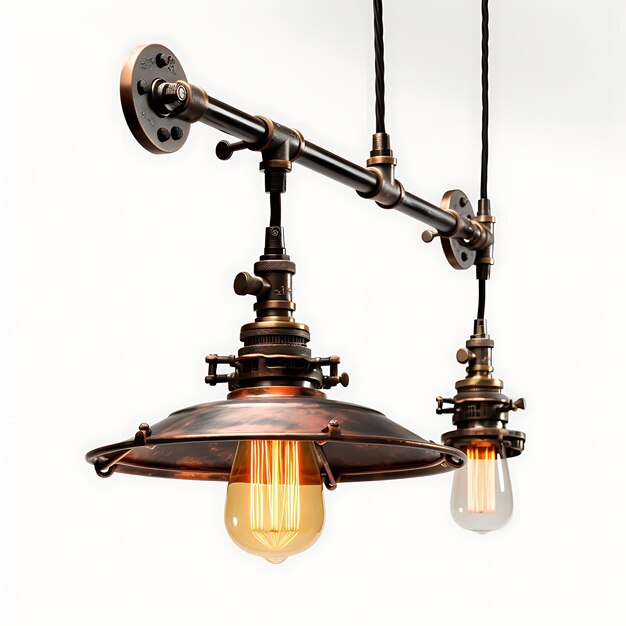 Lâmpada Swing Arm Design isolado elegante para criação de conteúdo de podcast e decoração de sala