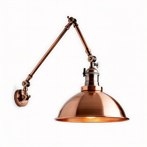 Lâmpada Swing Arm Design isolado elegante para criação de conteúdo de podcast e decoração de sala