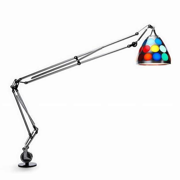 Lâmpada Swing Arm Design isolado elegante para criação de conteúdo de podcast e decoração de sala
