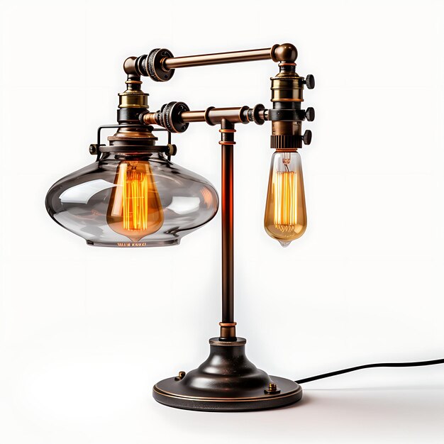 Lâmpada Swing Arm Design isolado elegante para criação de conteúdo de podcast e decoração de sala