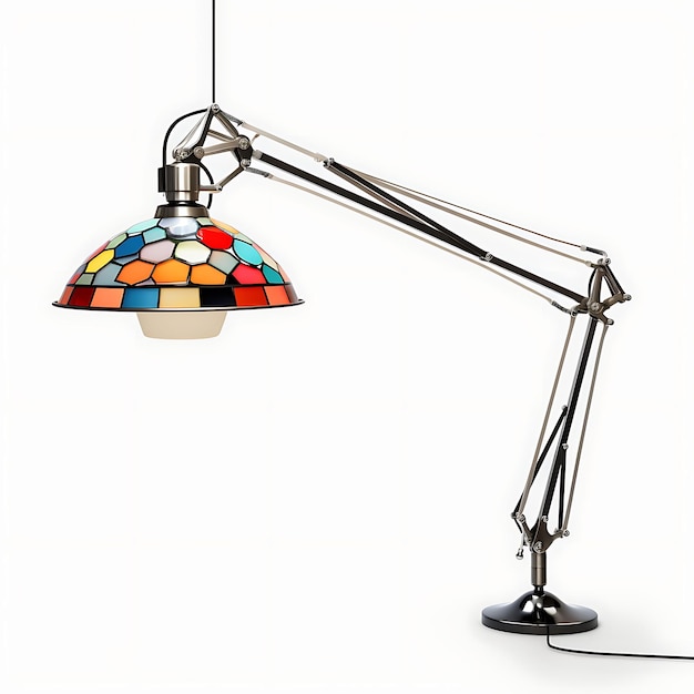 Lâmpada Swing Arm Design isolado elegante para criação de conteúdo de podcast e decoração de sala