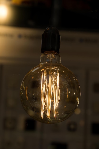 Foto lâmpadas decorativas antigas de estilo edison