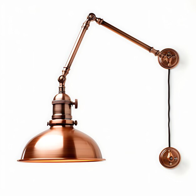 Lámpara con brazo oscilante Diseño elegante y aislado para creación de contenidos de podcasting y decoración de habitaciones