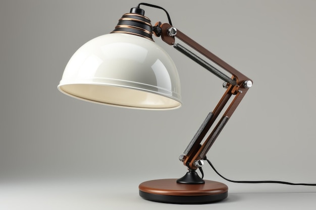 lámpara de escritorio en fondo aislado fotografía profesional