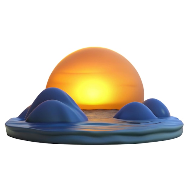 Lámpara de puesta de sol