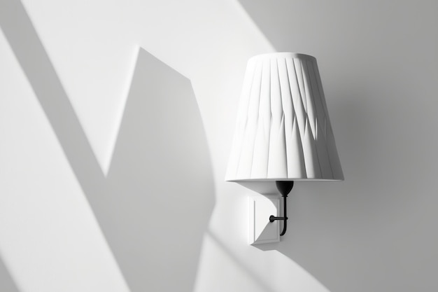 Lampe auf weißem Wandmodell