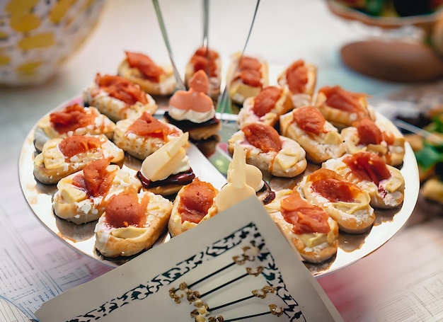 Foto lanche de festa de aniversário fotografia de comida