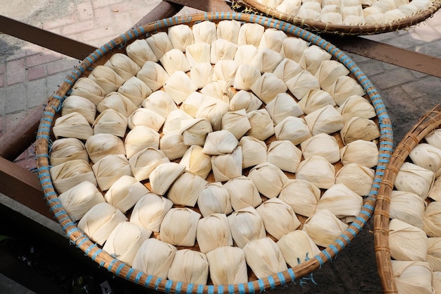 Lanche Tradicional Wajit Cililin Feito de Arroz Pegajoso