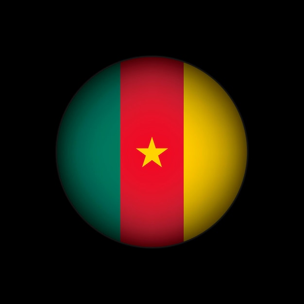 Land Kamerun Kamerun Flagge Vektor-Illustration