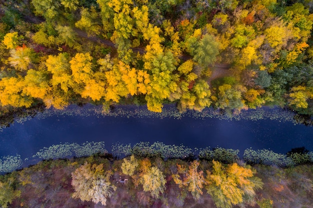 Landschaft aus großer Höhe.