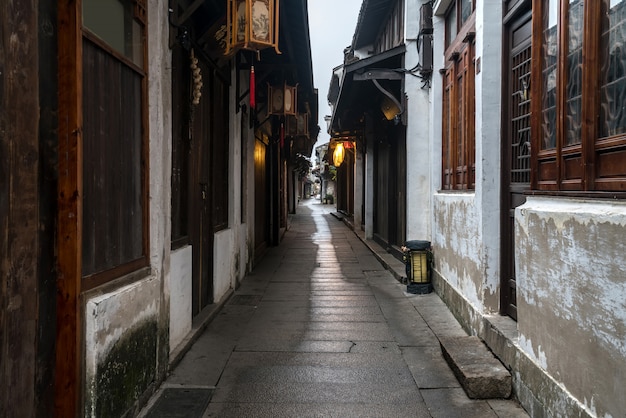 Landschaft der antiken Stadt Zhouzhuang, Suzhou, China