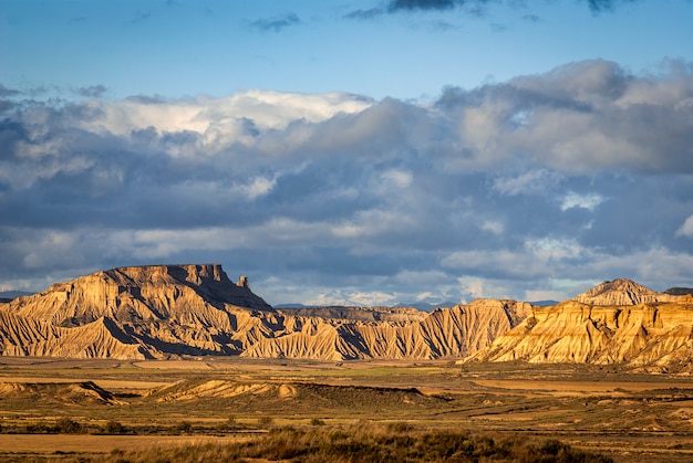 Landschaft der Bardenas Wüste, Tudela, Navarra, Spanien