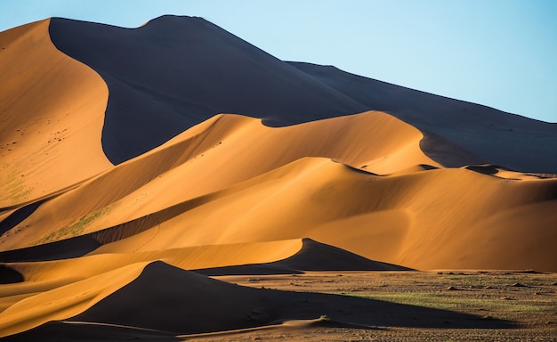 Foto landschaft der dünen in der wüste