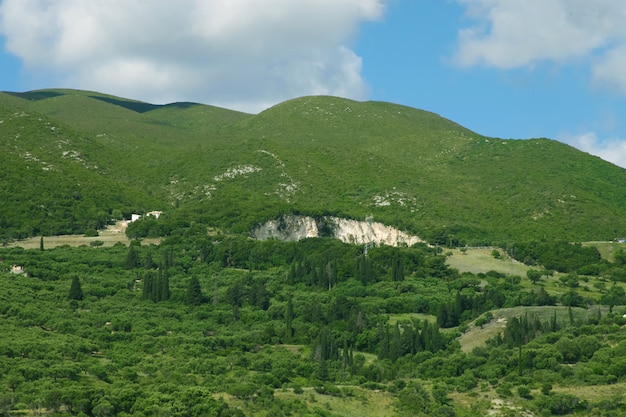 Landschaft der grünen Berge