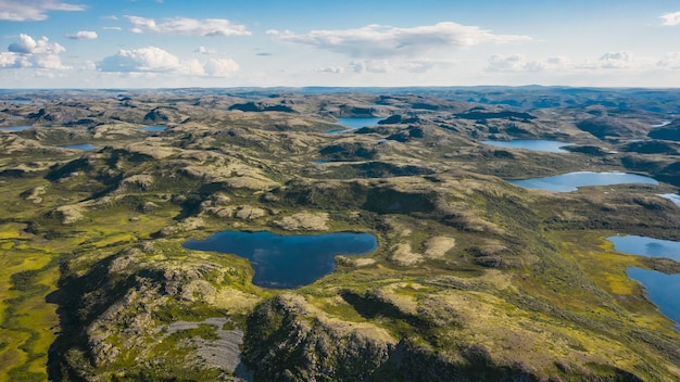 Landschaft der Kola-Halbinsel in der Nähe von Teriberka-Siedlung