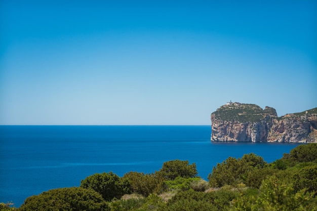 Landschaft der Küste von Capo Caccia in Sardinien