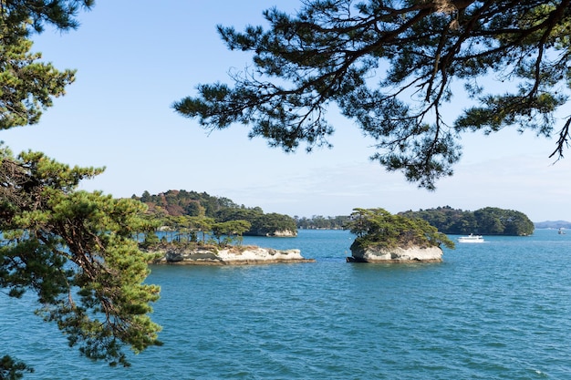 Landschaft der Matsushima-Bucht