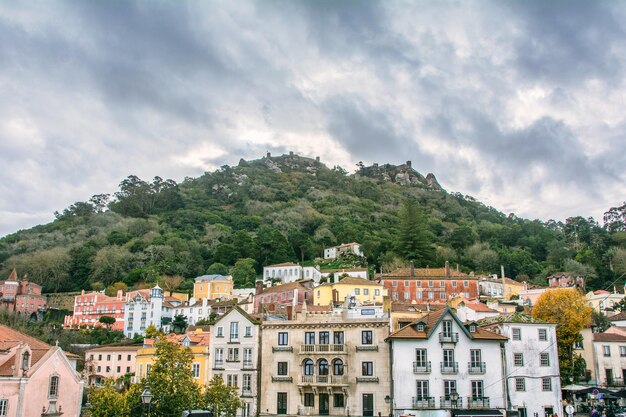 Landschaft Der Stadt Sintra, Portugal. Konzept von Reisen und Tourismus. Reisen