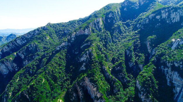 Landschaft des Berges im Naturschutzgebiet Miyun Beijing China