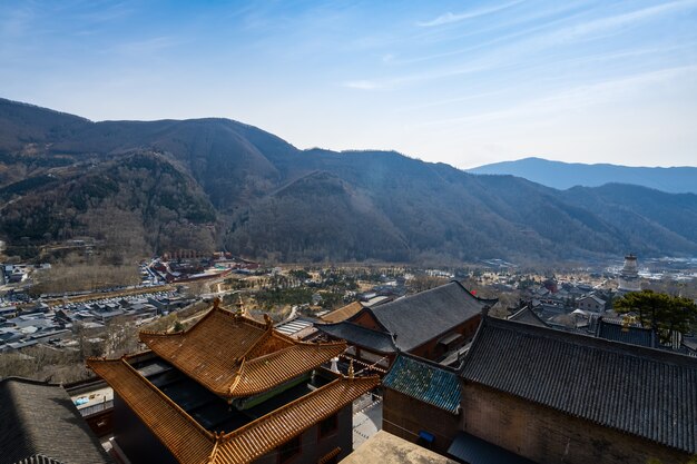 Landschaft des Berges Wutai in Shanxi, China