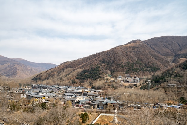 Landschaft des Berges Wutai in Shanxi, China