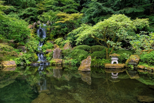 Landschaft des japanischen Gartens