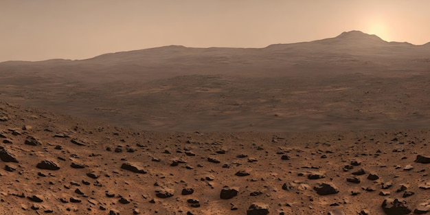 Landschaft des Marsplaneten