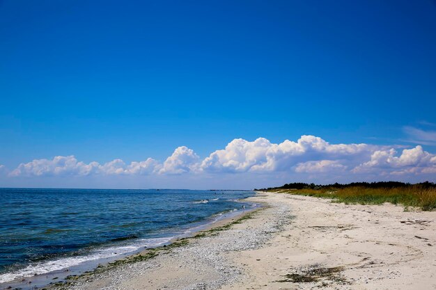 Landschaft des Meeresküstenstrandes