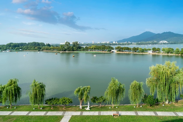 Landschaft des Nanjing Xuanwu Lake Park