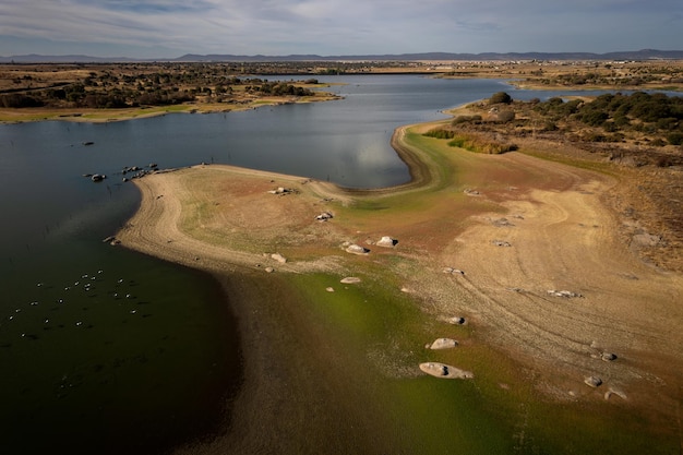 Landschaft im Molano-Stausee. Spanien.