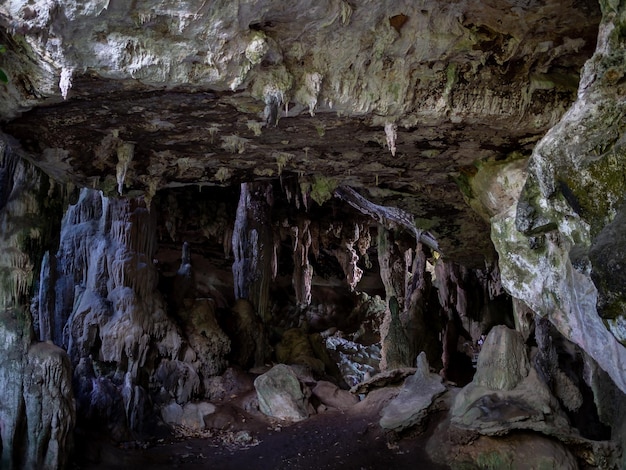 Landschaft in der alten Höhle