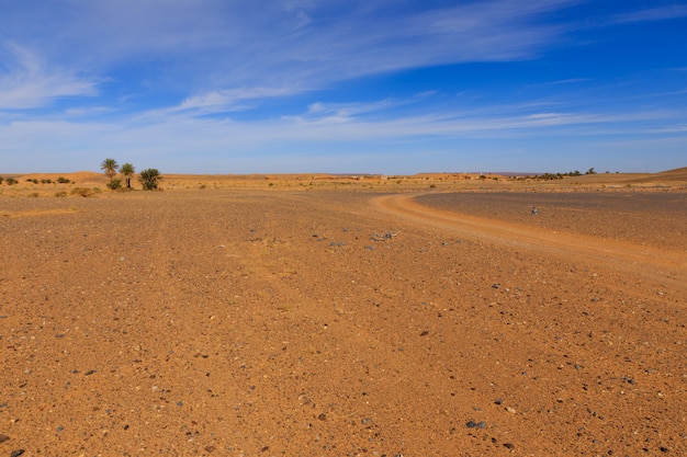 Landschaft in der Sahara-Wüste