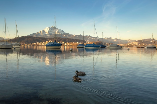 Foto landschaft in der schweiz