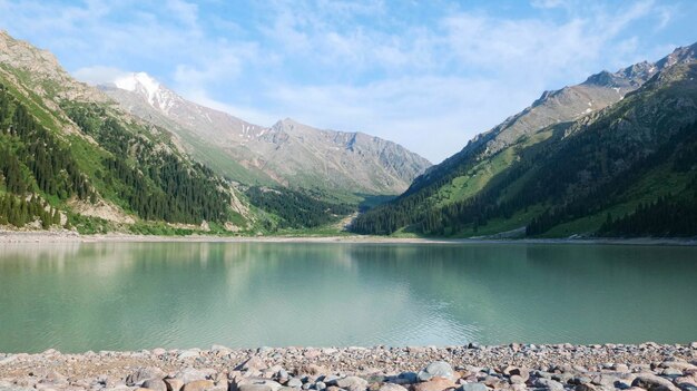 Landschaft mit einem Bergsee