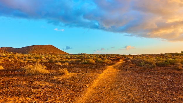 Landschaft mit Fußweg, Insel Teneriffa, Kanaren