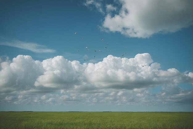 Landschaft mit von Wäldern bedeckten Hügeln unter dem Sonnenlicht und einem bewölkten Himmel am Tag