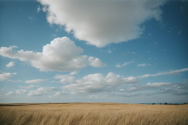 Landschaft mit von Wäldern bedeckten Hügeln unter dem Sonnenlicht und einem bewölkten Himmel am Tag