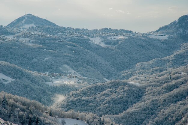 Landschaft nach Schneefall