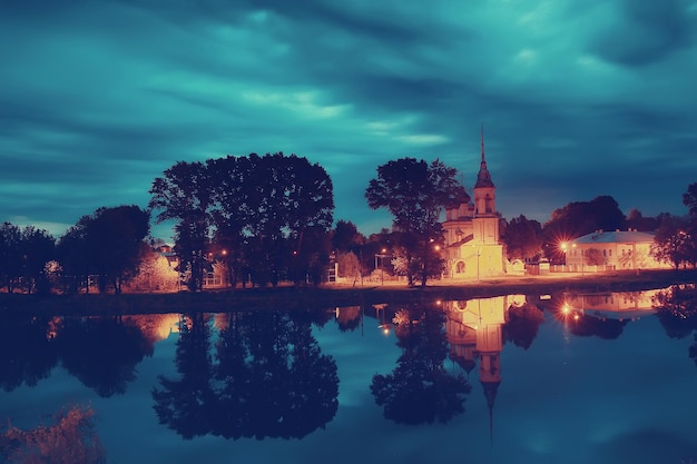 Landschaft orthodoxe Kirche von Vologda, historisches Zentrum des Tourismus in Russland, christliche Kirchenlandschaft