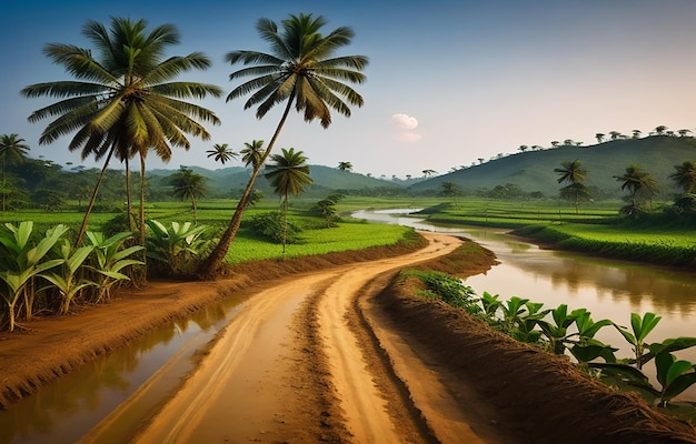 Landschaft schöner Hintergrund mit Natur