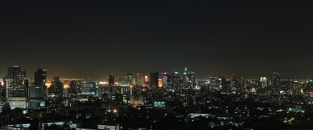 Landschaft von Bangkok-Stadt nachts