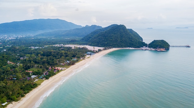 Landschaft von Khanom Beach, Nakhon Sri Thammarat