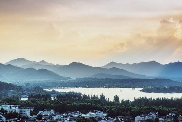 Landschaft von Westsee in Hangzhou