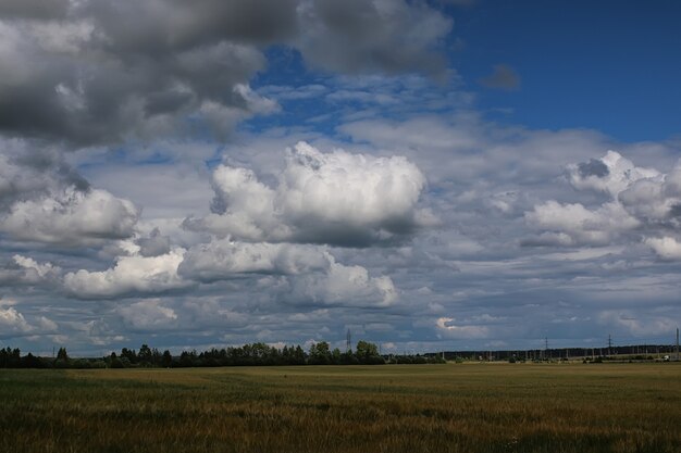 landschaft wiese himmel wolke