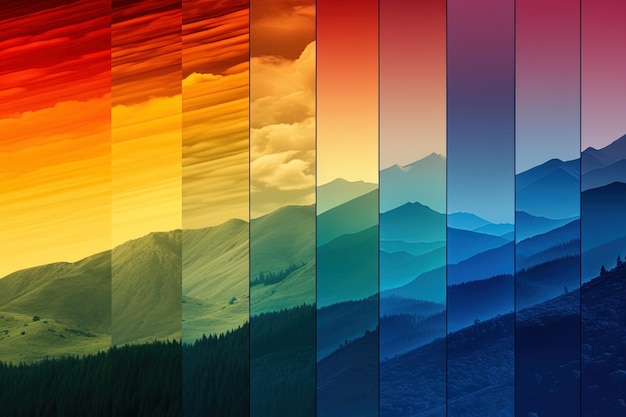 Landschaften mit einem Spektrum an Farben zum Welttag der Fotografie