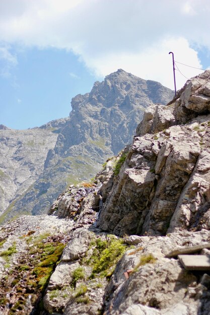 Foto landschaftliche aussicht auf berge gegen den himmel