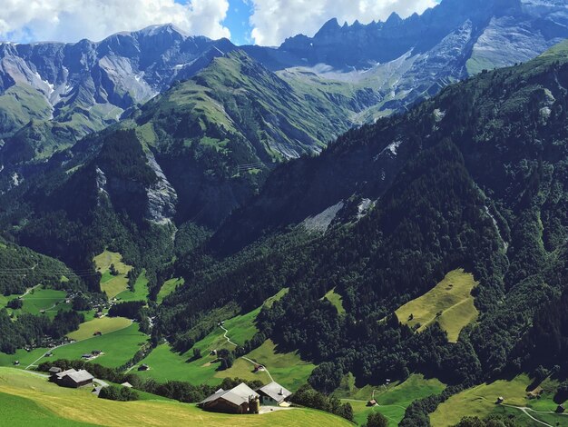 Foto landschaftliche aussicht auf berge gegen den himmel