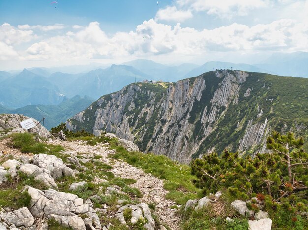 Foto landschaftliche aussicht auf berge gegen den himmel